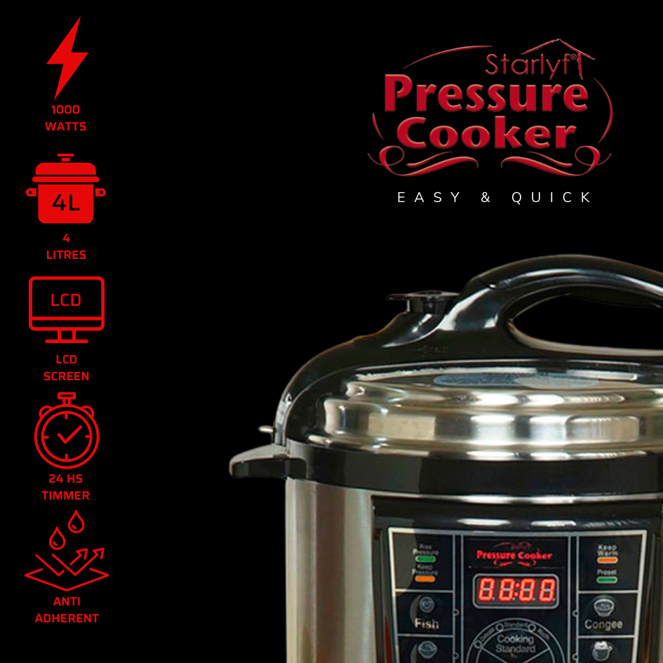 Panela de Pressão Elétrica STARLYF Multicooker 4L