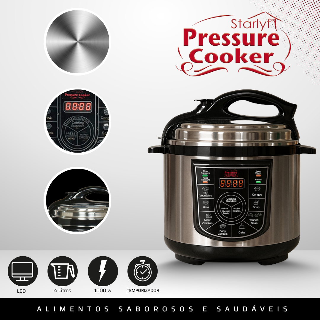 Panela de Pressão Elétrica STARLYF Multicooker 4L